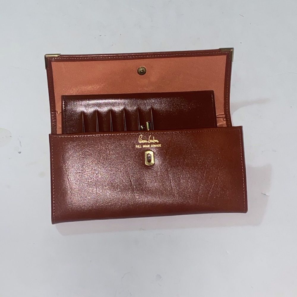 Princess Garden Full Grain Cowhide Brown Leather Clutch Women’s Bag Wallet